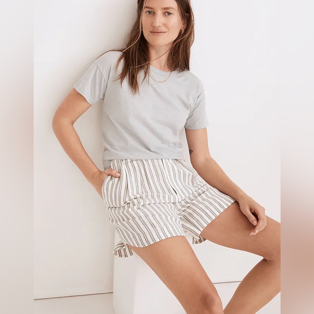 Madewell Linen-Blend Shorts Size XXS OVERSIZED NWT